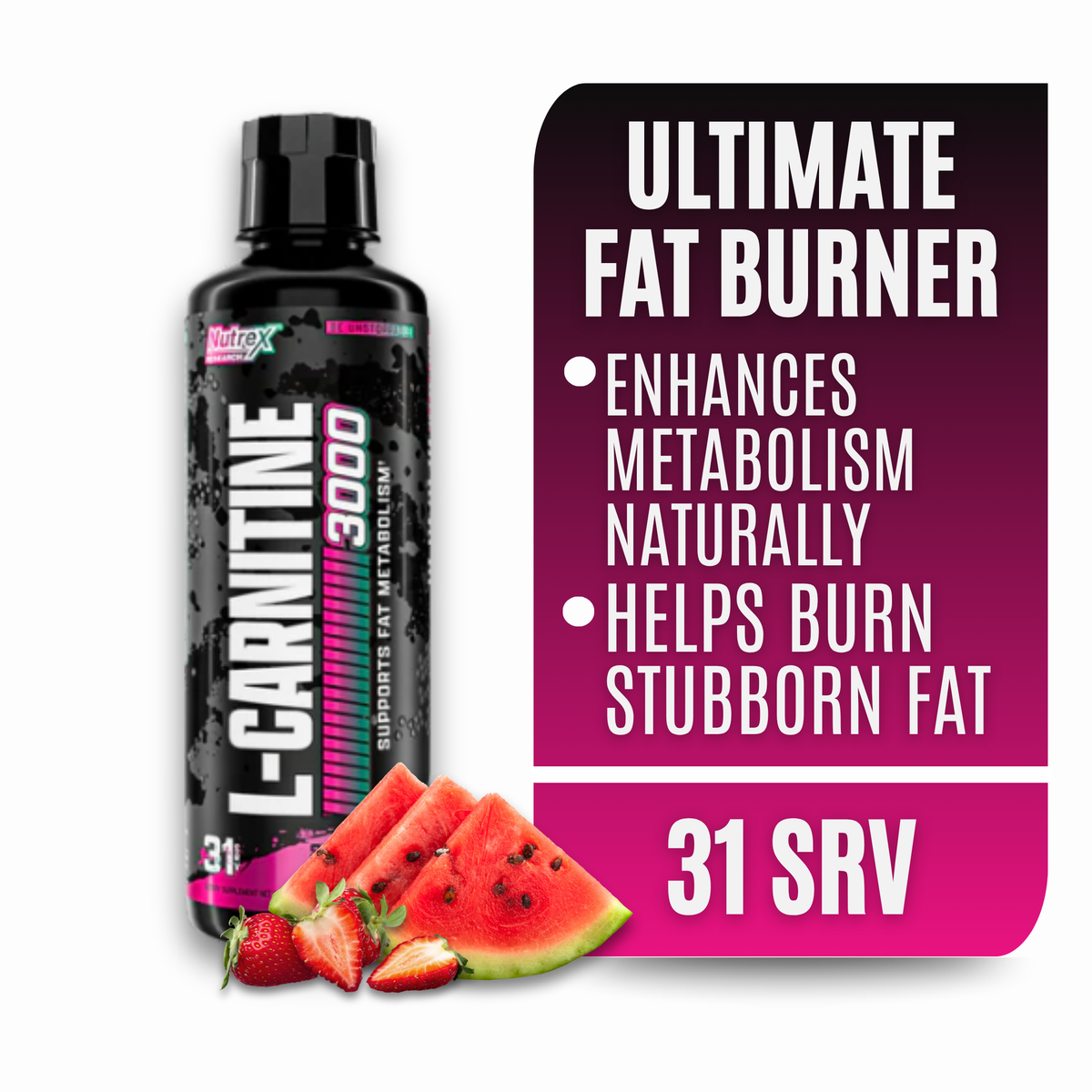 Nutrex Research L-Carnitine 3000 | 31 Servings
